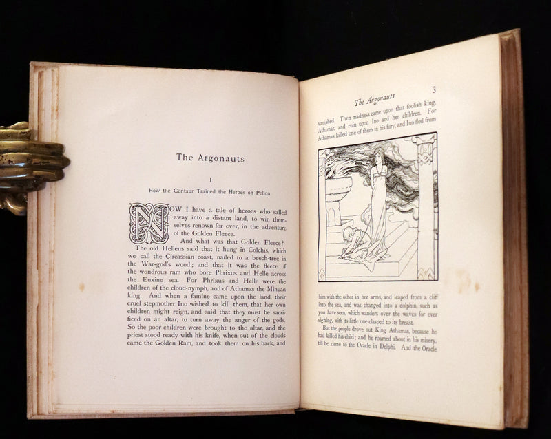 1896 Rare First Edition - The BOOK of WONDER VOYAGES by Joseph Jacobs Illustrated by J.D. Batten.