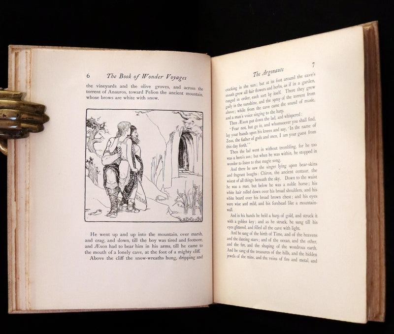 1896 Rare First Edition - The BOOK of WONDER VOYAGES by Joseph Jacobs Illustrated by J.D. Batten.