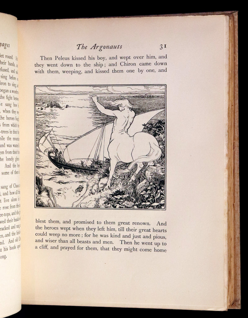 1896 Rare First Edition - The BOOK of WONDER VOYAGES by Joseph Jacobs Illustrated by J.D. Batten.