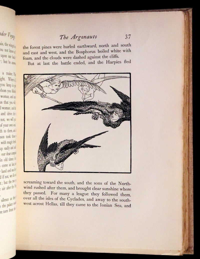 1896 Rare First Edition - The BOOK of WONDER VOYAGES by Joseph Jacobs Illustrated by J.D. Batten.
