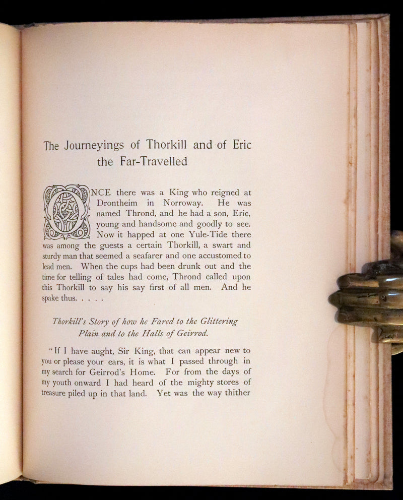 1896 Rare First Edition - The BOOK of WONDER VOYAGES by Joseph Jacobs Illustrated by J.D. Batten.