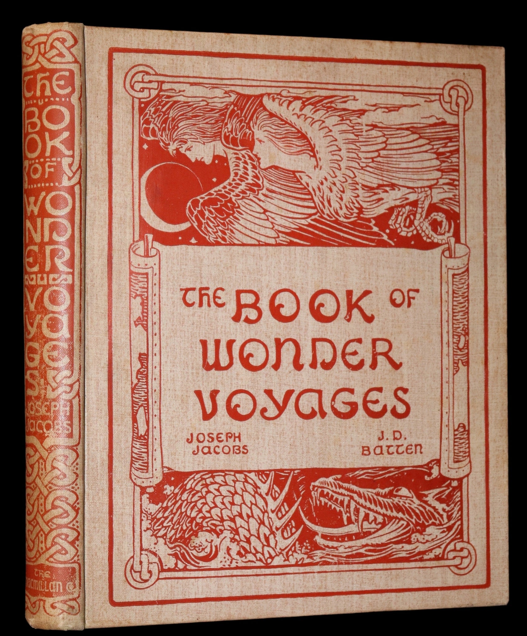 1896 Rare First Edition - The BOOK of WONDER VOYAGES by Joseph Jacobs Illustrated by J.D. Batten.