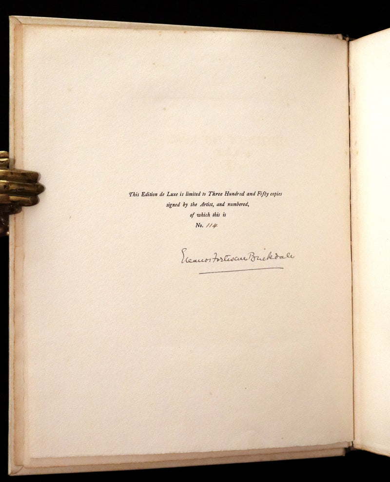 1911 Signed Deluxe 1stED Illustrated by Pre-Raphaelite Eleanor Fortescue Brickdale -  Idylls of the King Arthur.