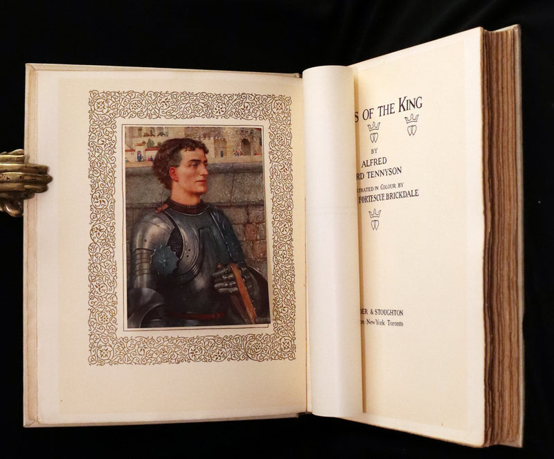 1911 Signed Deluxe 1stED Illustrated by Pre-Raphaelite Eleanor Fortescue Brickdale -  Idylls of the King Arthur.