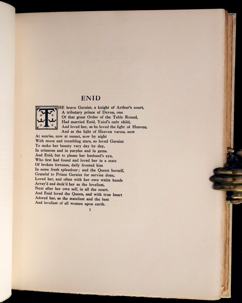 1911 Signed Deluxe 1stED Illustrated by Pre-Raphaelite Eleanor Fortescue Brickdale -  Idylls of the King Arthur.