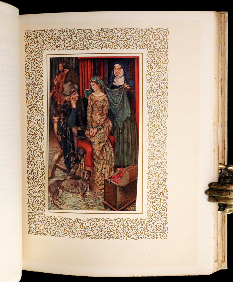 1911 Signed Deluxe 1stED Illustrated by Pre-Raphaelite Eleanor Fortescue Brickdale -  Idylls of the King Arthur.