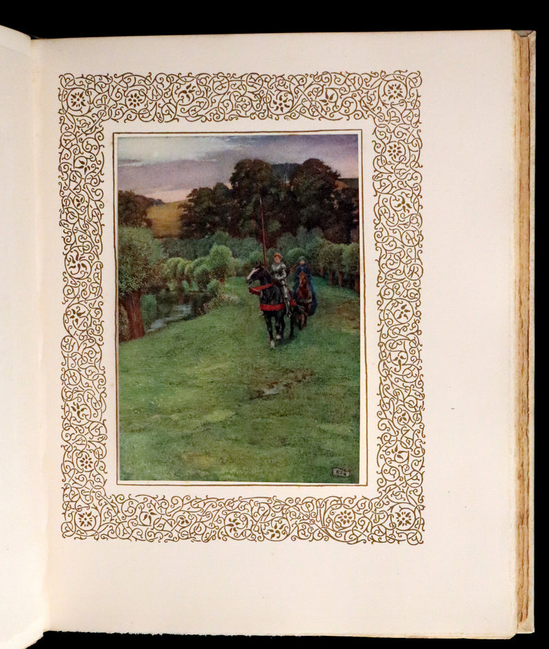 1911 Signed Deluxe 1stED Illustrated by Pre-Raphaelite Eleanor Fortescue Brickdale -  Idylls of the King Arthur.