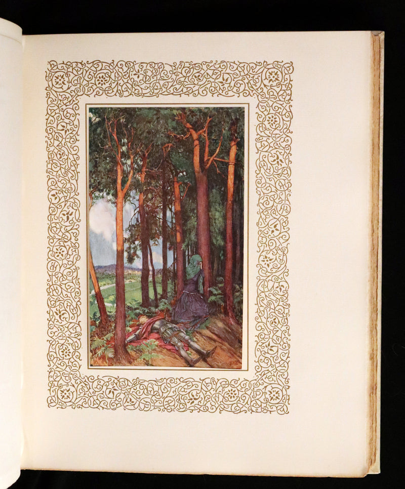 1911 Signed Deluxe 1stED Illustrated by Pre-Raphaelite Eleanor Fortescue Brickdale -  Idylls of the King Arthur.