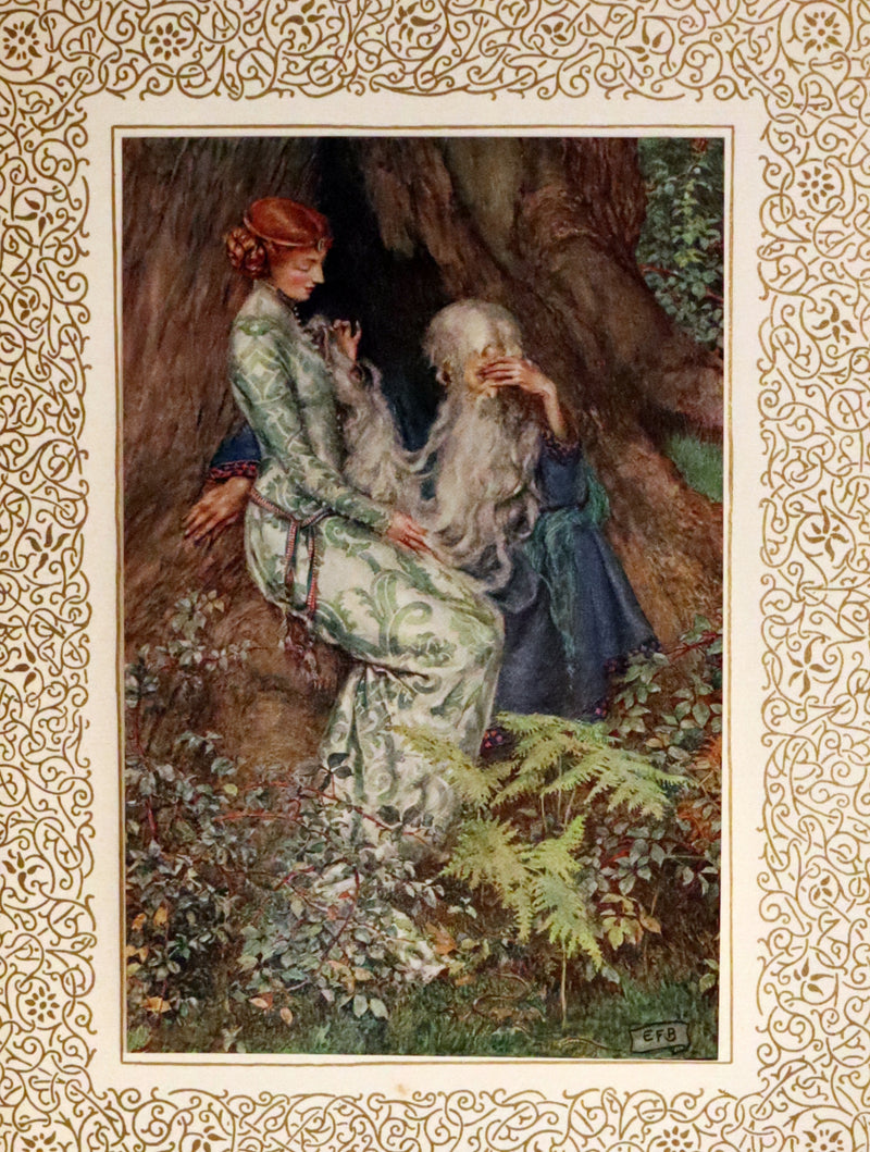 1911 Signed Deluxe 1stED Illustrated by Pre-Raphaelite Eleanor Fortescue Brickdale -  Idylls of the King Arthur.