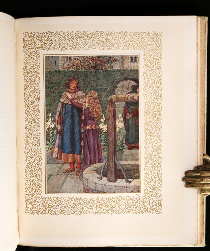 1911 Signed Deluxe 1stED Illustrated by Pre-Raphaelite Eleanor Fortescue Brickdale -  Idylls of the King Arthur.