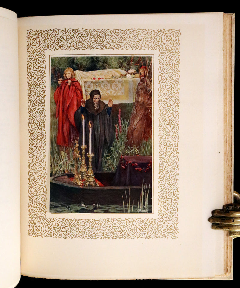 1911 Signed Deluxe 1stED Illustrated by Pre-Raphaelite Eleanor Fortescue Brickdale -  Idylls of the King Arthur.