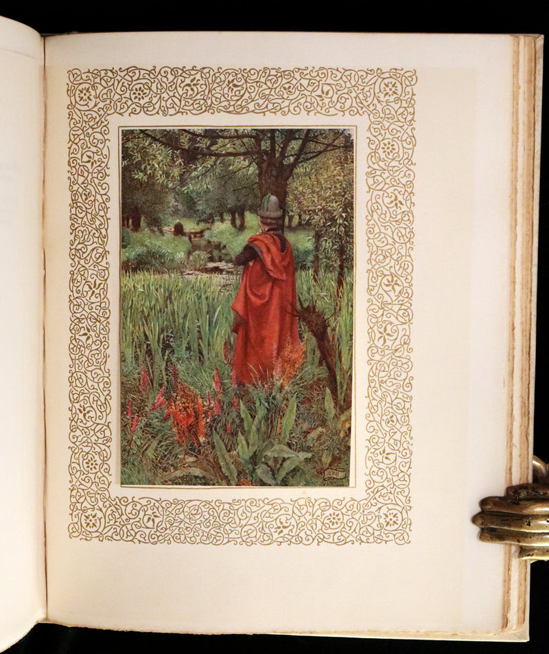 1911 Signed Deluxe 1stED Illustrated by Pre-Raphaelite Eleanor Fortescue Brickdale -  Idylls of the King Arthur.