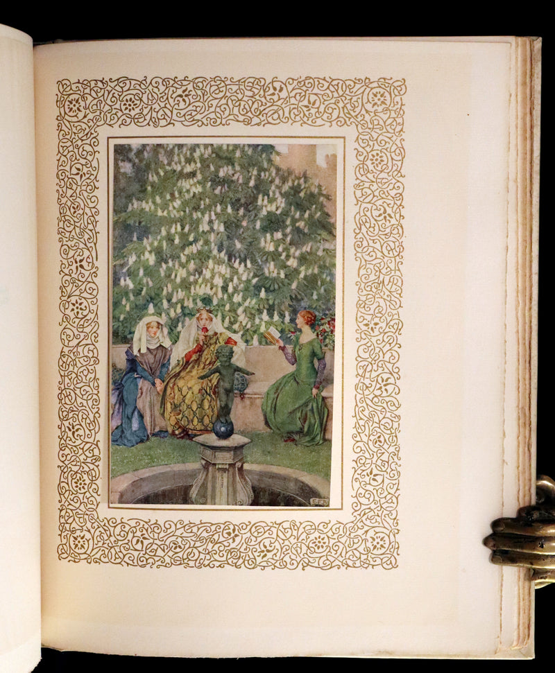 1911 Signed Deluxe 1stED Illustrated by Pre-Raphaelite Eleanor Fortescue Brickdale -  Idylls of the King Arthur.