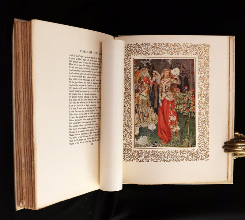 1911 Signed Deluxe 1stED Illustrated by Pre-Raphaelite Eleanor Fortescue Brickdale -  Idylls of the King Arthur.
