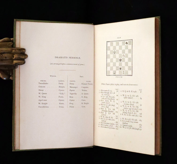 1896 Rare Victorian Book - Through the Looking Glass, and What Alice Found There by Lewis Carroll.