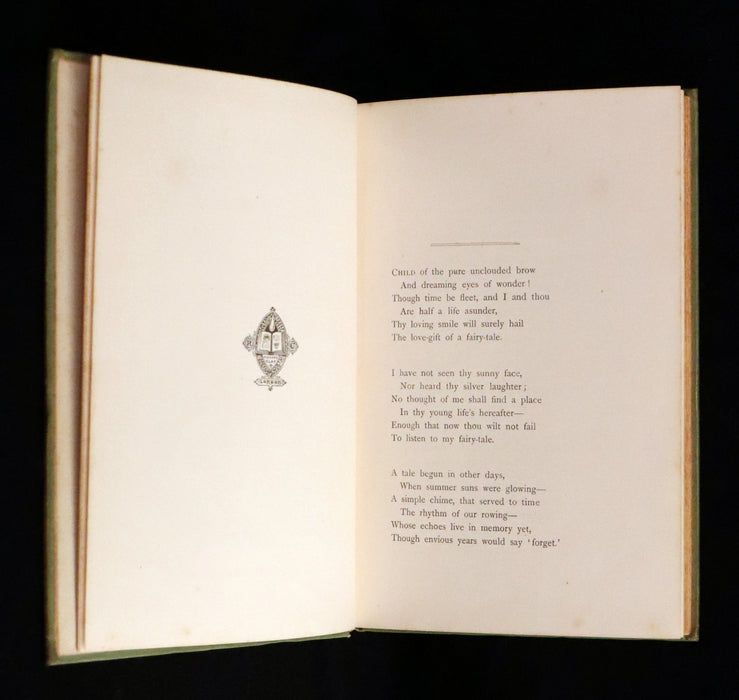 1896 Rare Victorian Book - Through the Looking Glass, and What Alice Found There by Lewis Carroll.