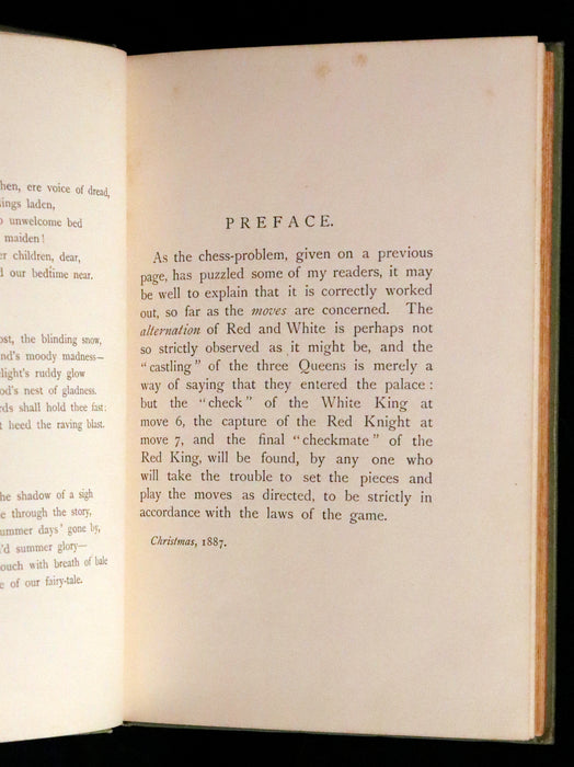 1896 Rare Victorian Book - Through the Looking Glass, and What Alice Found There by Lewis Carroll.