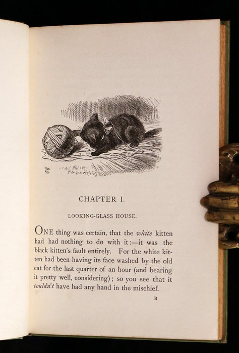 1896 Rare Victorian Book - Through the Looking Glass, and What Alice Found There by Lewis Carroll.