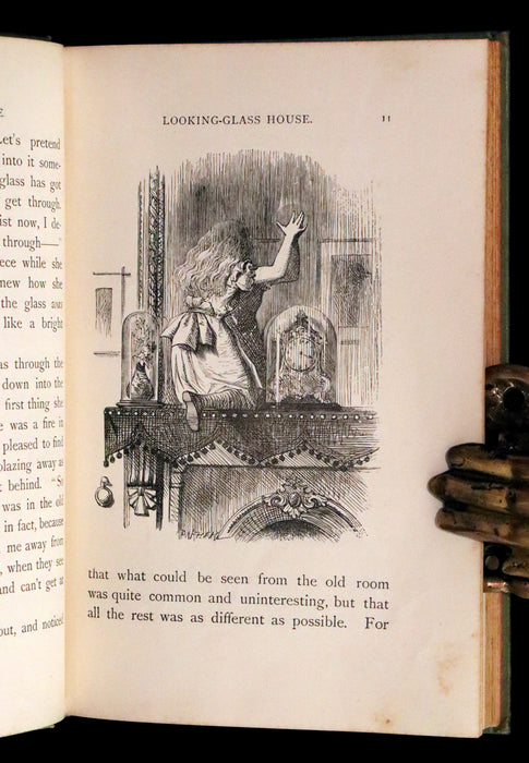 1896 Rare Victorian Book - Through the Looking Glass, and What Alice Found There by Lewis Carroll.