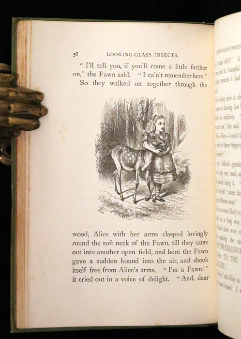 1896 Rare Victorian Book - Through the Looking Glass, and What Alice Found There by Lewis Carroll.