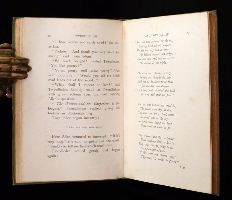 1896 Rare Victorian Book - Through the Looking Glass, and What Alice Found There by Lewis Carroll.