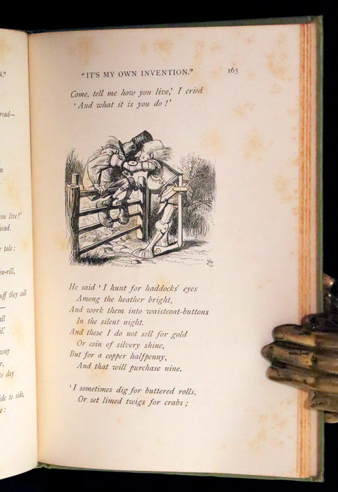 1896 Rare Victorian Book - Through the Looking Glass, and What Alice Found There by Lewis Carroll.