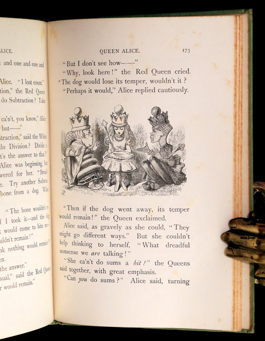 1896 Rare Victorian Book - Through the Looking Glass, and What Alice Found There by Lewis Carroll.