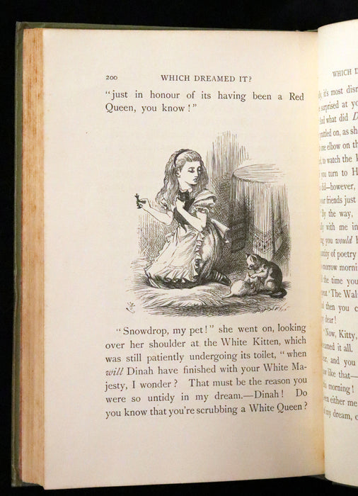 1896 Rare Victorian Book - Through the Looking Glass, and What Alice Found There by Lewis Carroll.