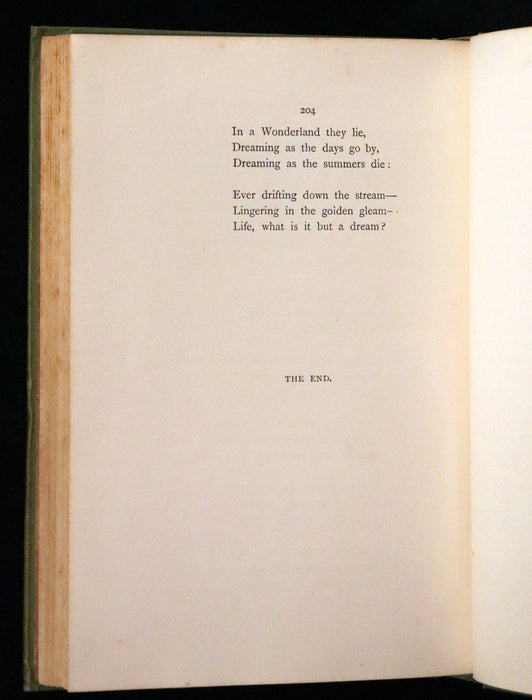 1896 Rare Victorian Book - Through the Looking Glass, and What Alice Found There by Lewis Carroll.