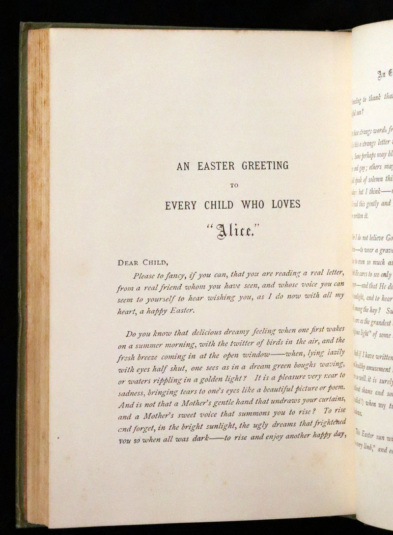 1896 Rare Victorian Book - Through the Looking Glass, and What Alice Found There by Lewis Carroll.