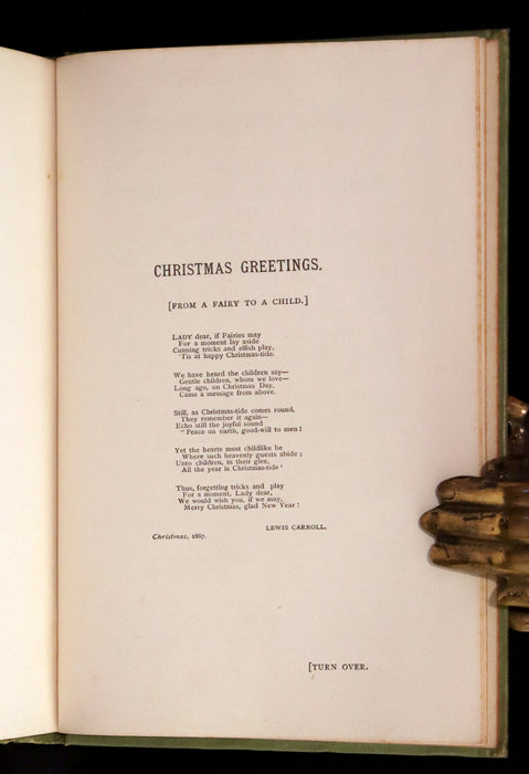 1896 Rare Victorian Book - Through the Looking Glass, and What Alice Found There by Lewis Carroll.