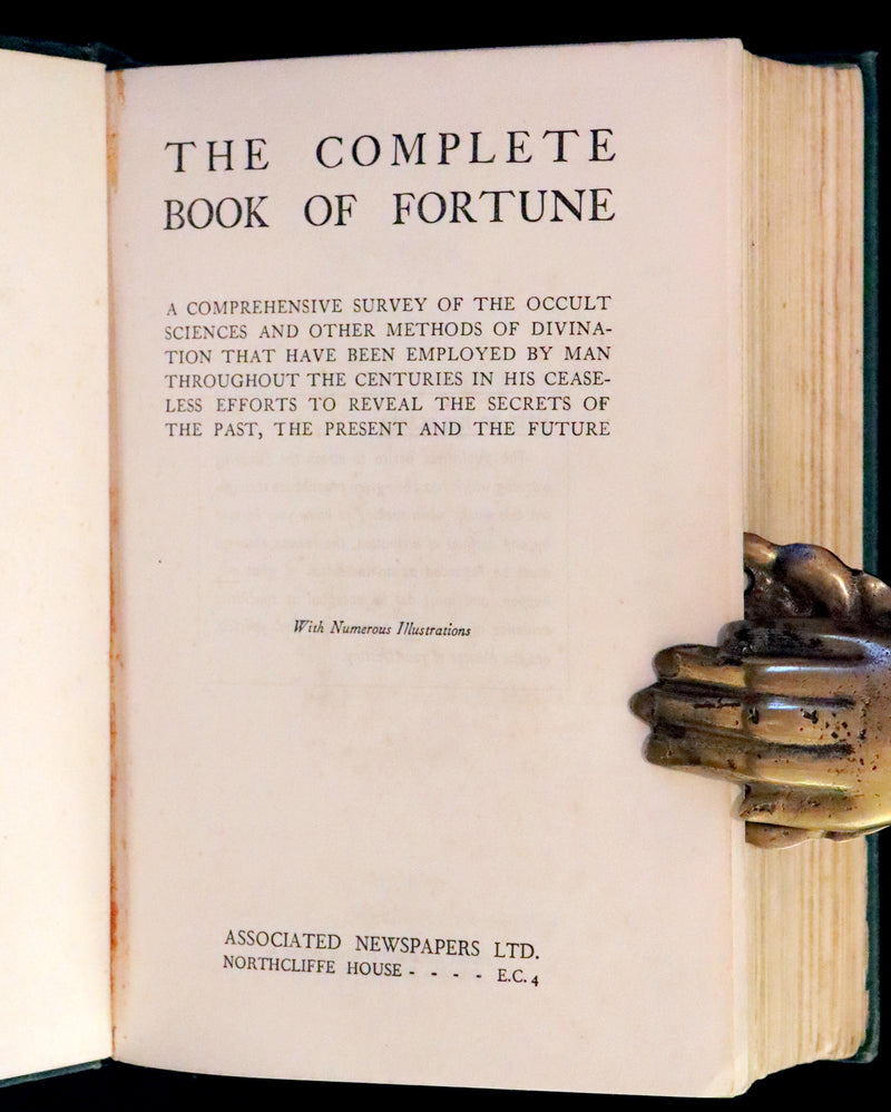 1935 Rare Book - The Complete Book of Fortune A Comprehensive Survey Of The Occult Sciences & Other Methods Of Divination.