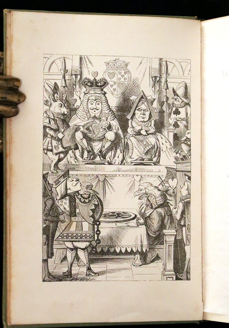 1896 Rare Victorian Book - Alice's Adventures in Wonderland by Lewis Carroll illustrated by John Tenniel.