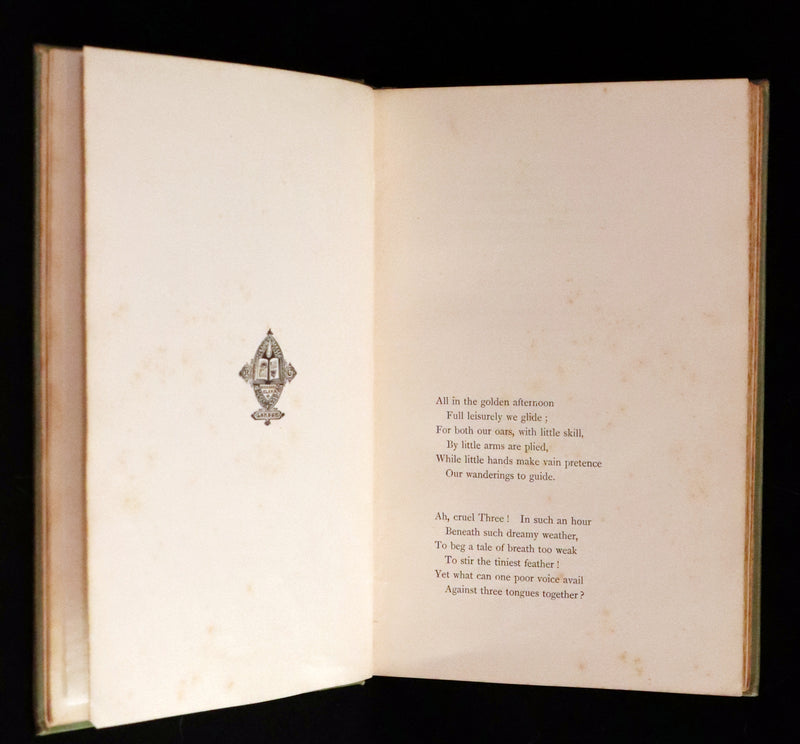 1896 Rare Victorian Book - Alice's Adventures in Wonderland by Lewis Carroll illustrated by John Tenniel.