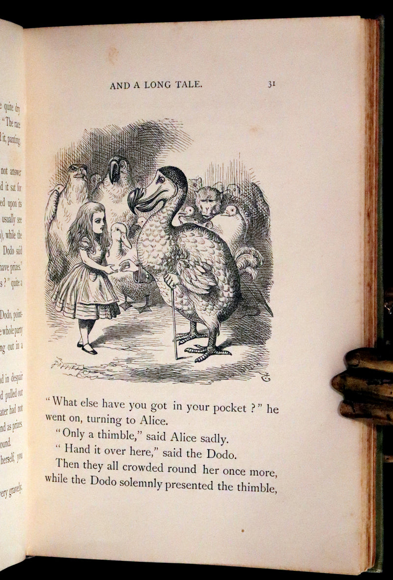 1896 Rare Victorian Book - Alice's Adventures in Wonderland by Lewis Carroll illustrated by John Tenniel.