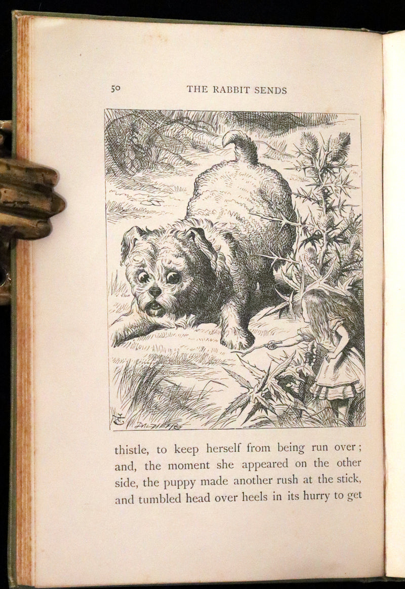 1896 Rare Victorian Book - Alice's Adventures in Wonderland by Lewis Carroll illustrated by John Tenniel.