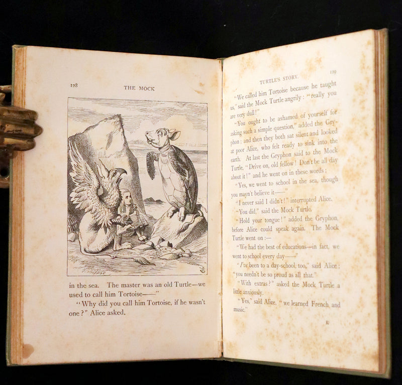 1896 Rare Victorian Book - Alice's Adventures in Wonderland by Lewis Carroll illustrated by John Tenniel.