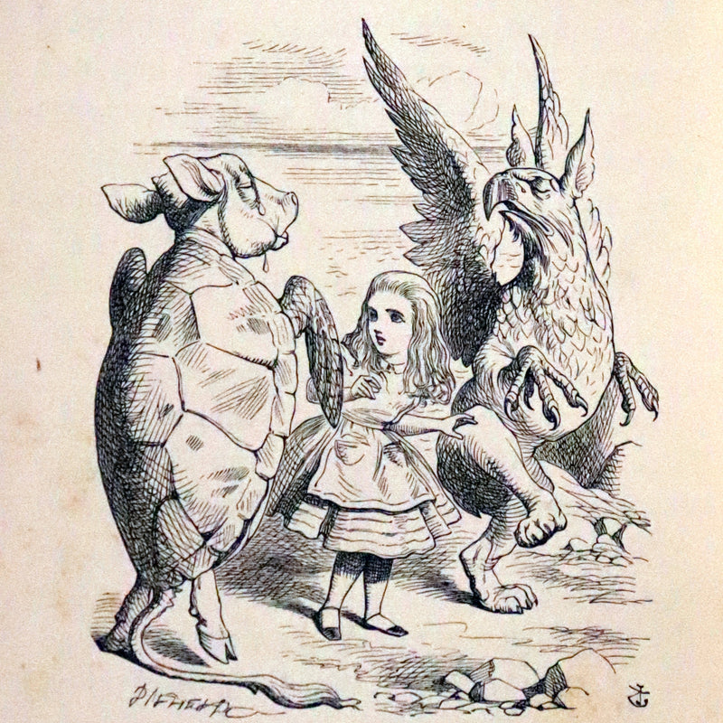 1896 Rare Victorian Book - Alice's Adventures in Wonderland by Lewis Carroll illustrated by John Tenniel.