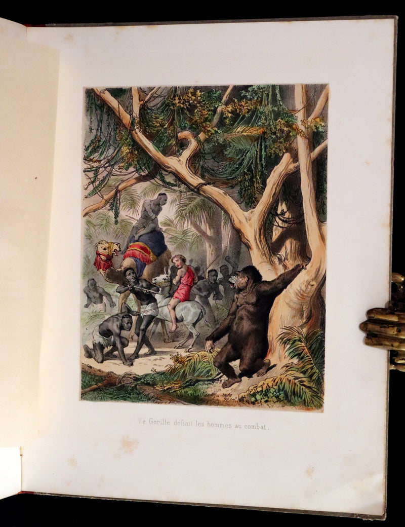 1870 Rare French Ballooning Book - Adventures of Paul Abducted by a Balloon (Aventures de Paul enlevé par un ballon).