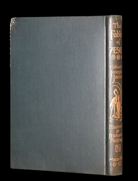 1894 Rare First Edition - The Fables of Aesop, beautifully Illustrated by Richard Heighway.