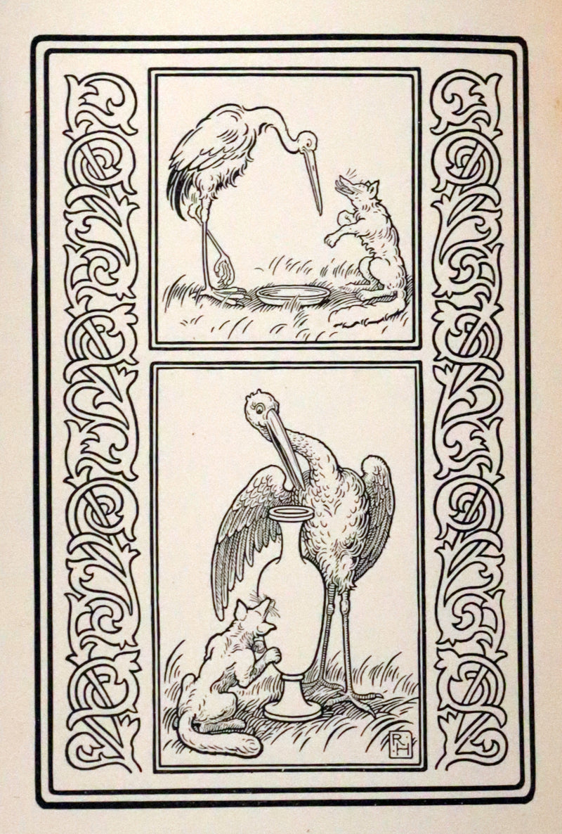 1894 Rare First Edition - The Fables of Aesop, beautifully Illustrated by Richard Heighway.