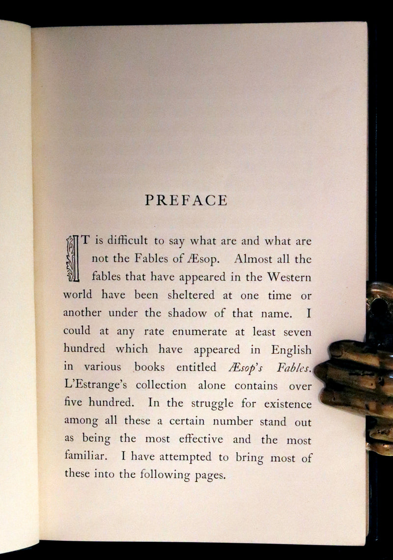 1894 Rare First Edition - The Fables of Aesop, beautifully Illustrated by Richard Heighway.