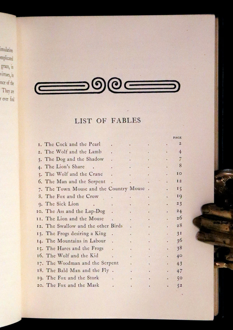 1894 Rare First Edition - The Fables of Aesop, beautifully Illustrated by Richard Heighway.