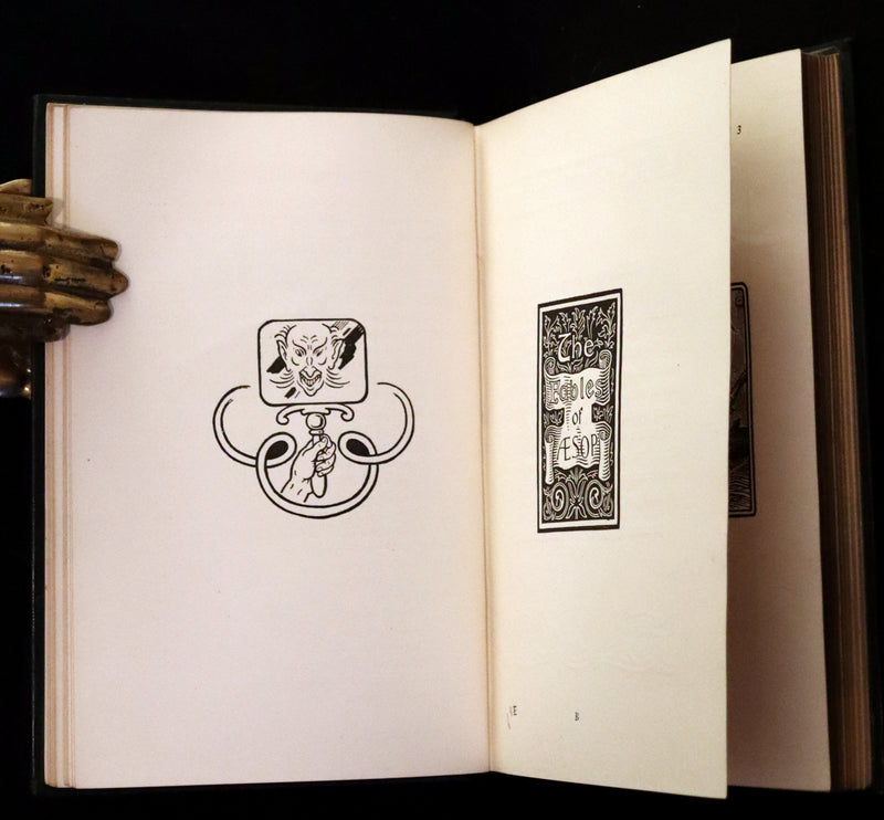 1894 Rare First Edition - The Fables of Aesop, beautifully Illustrated by Richard Heighway.