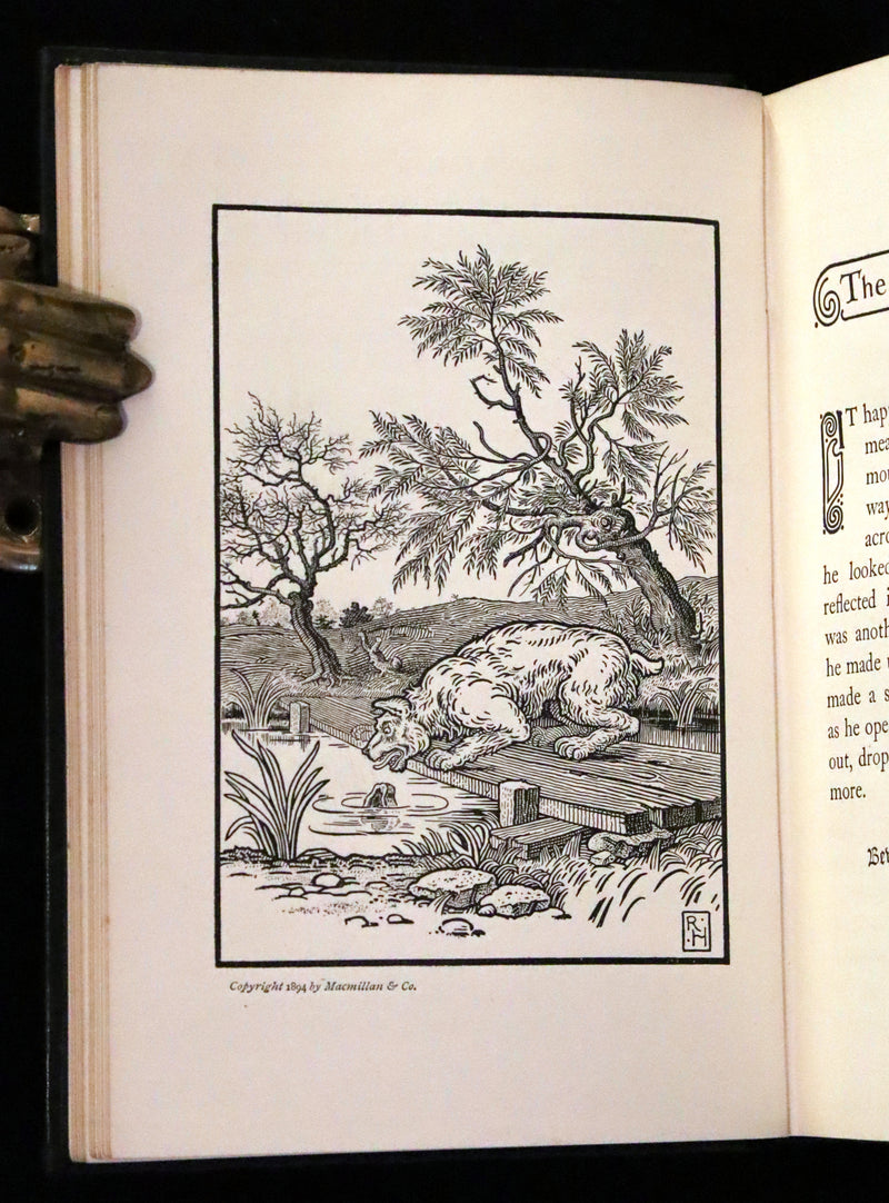 1894 Rare First Edition - The Fables of Aesop, beautifully Illustrated by Richard Heighway.