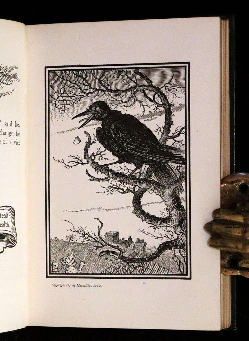 1894 Rare First Edition - The Fables of Aesop, beautifully Illustrated by Richard Heighway.