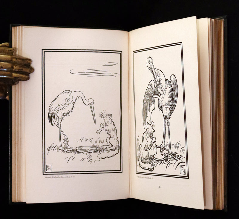 1894 Rare First Edition - The Fables of Aesop, beautifully Illustrated by Richard Heighway.