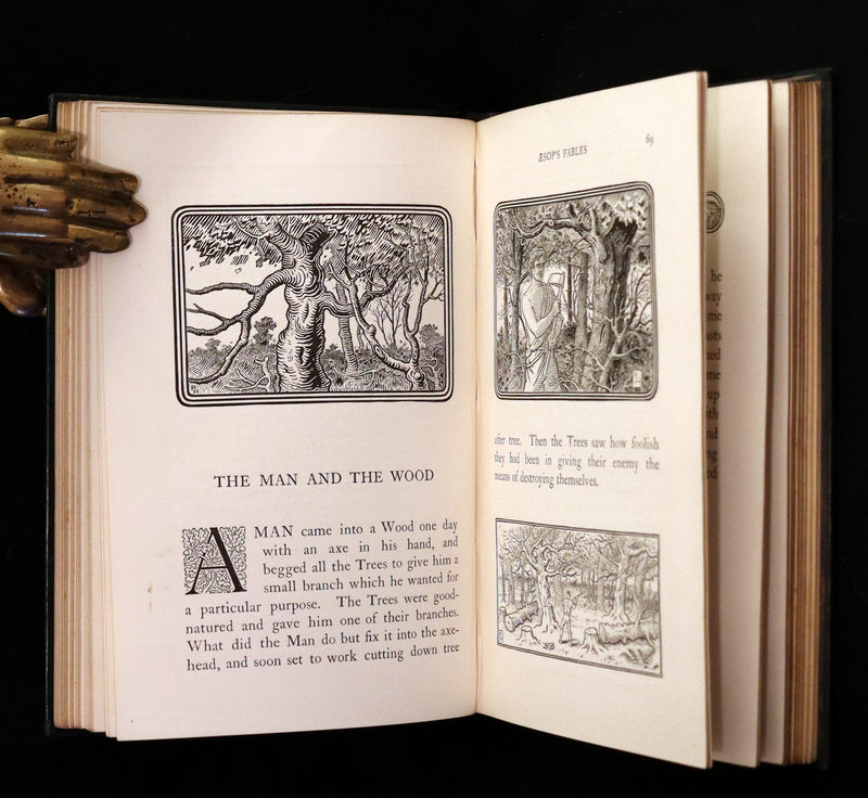 1894 Rare First Edition - The Fables of Aesop, beautifully Illustrated by Richard Heighway.