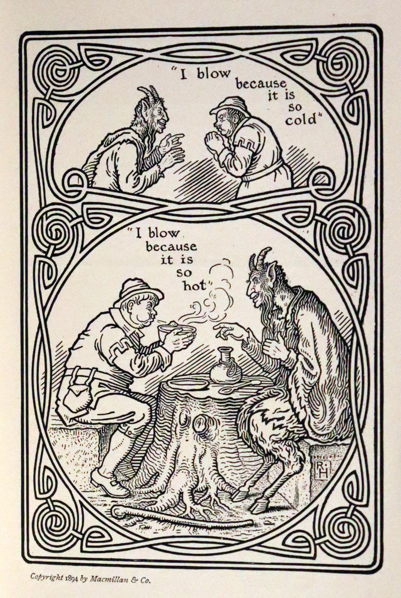 1894 Rare First Edition - The Fables of Aesop, beautifully Illustrated by Richard Heighway.