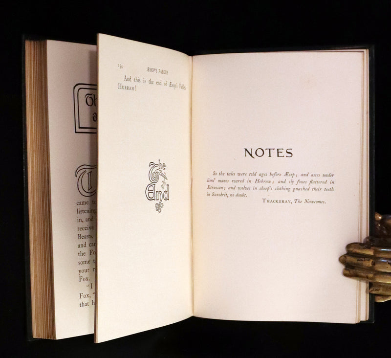 1894 Rare First Edition - The Fables of Aesop, beautifully Illustrated by Richard Heighway.